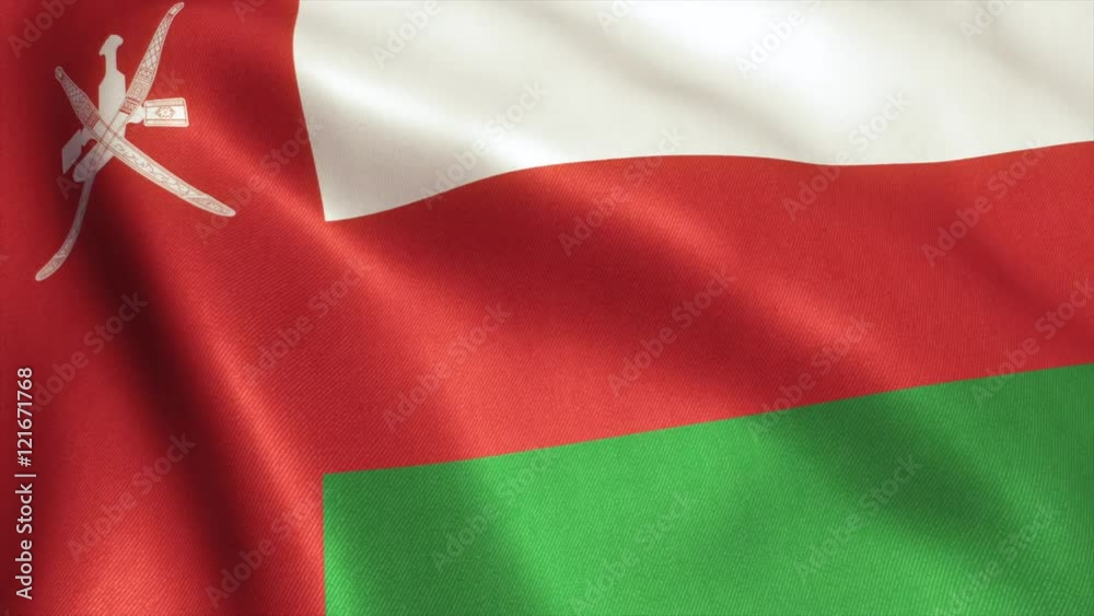 Oman Flag. Seamless Looping Animation. 4K High Definition Video Oman Flag. Seamless Looping Animation. 4K High Definition Video