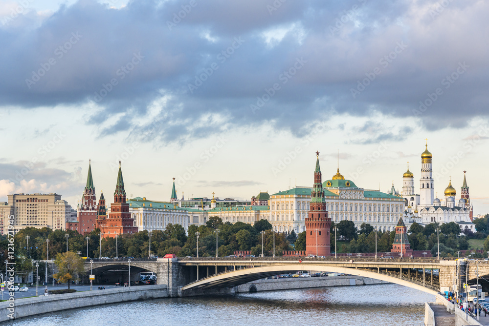 Moscow Kremlin in the heart of Russia