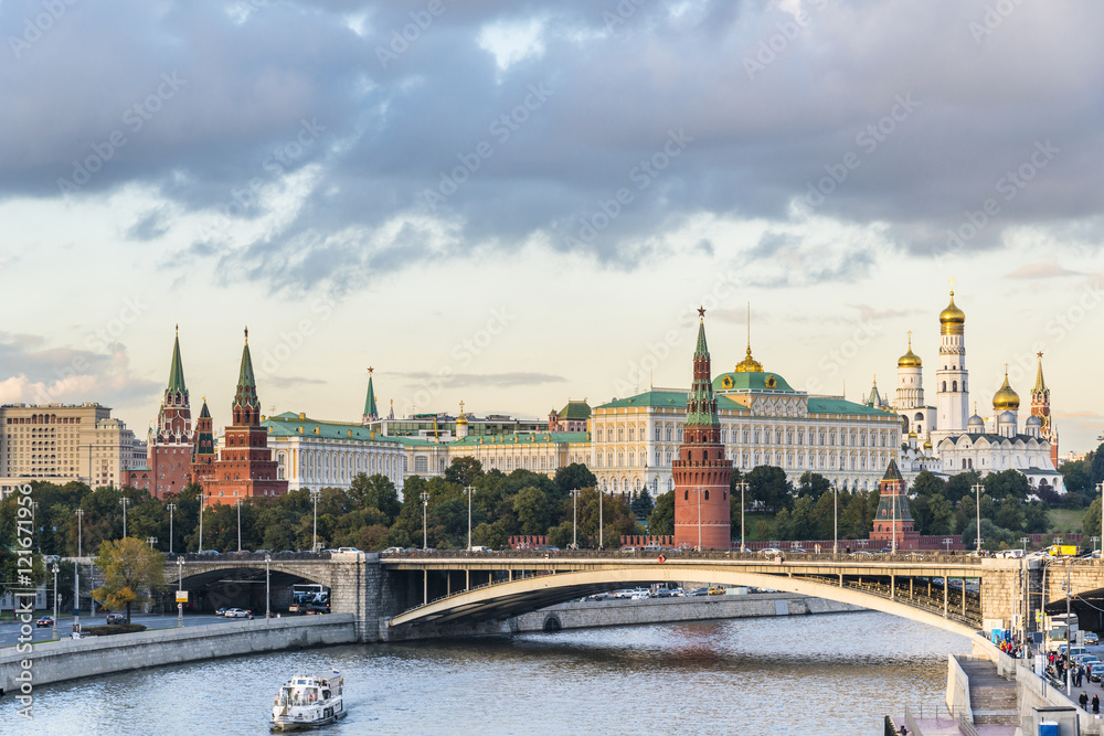 Moscow Kremlin in the heart of Russia