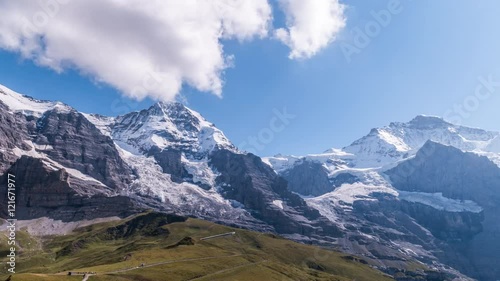 Eiger, Monch and Jungfrau - time lapse video