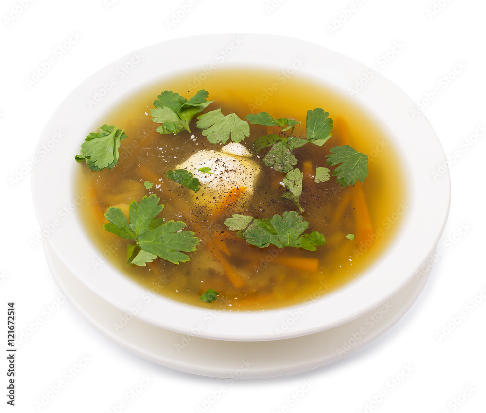 Mushroom greens soup Mushroom greens soup