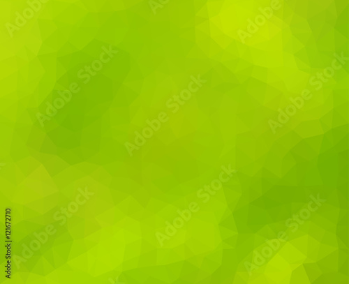 Abstract low polygonal - mosaic, geometry, hexagonal, background in colors of grass, green and it's shades