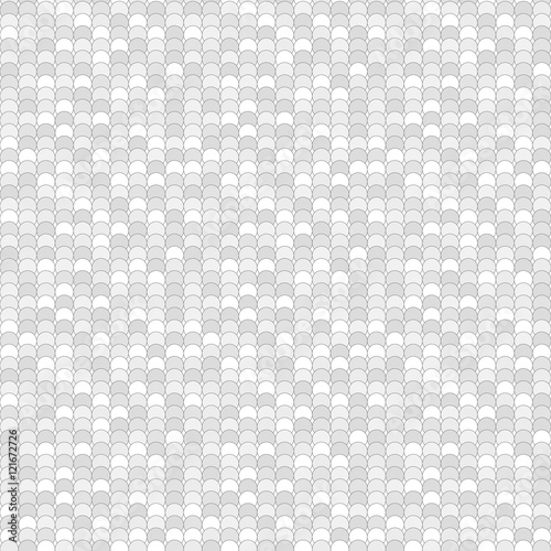 Seamless pattern made of greyscale overlay circles with decent black outline