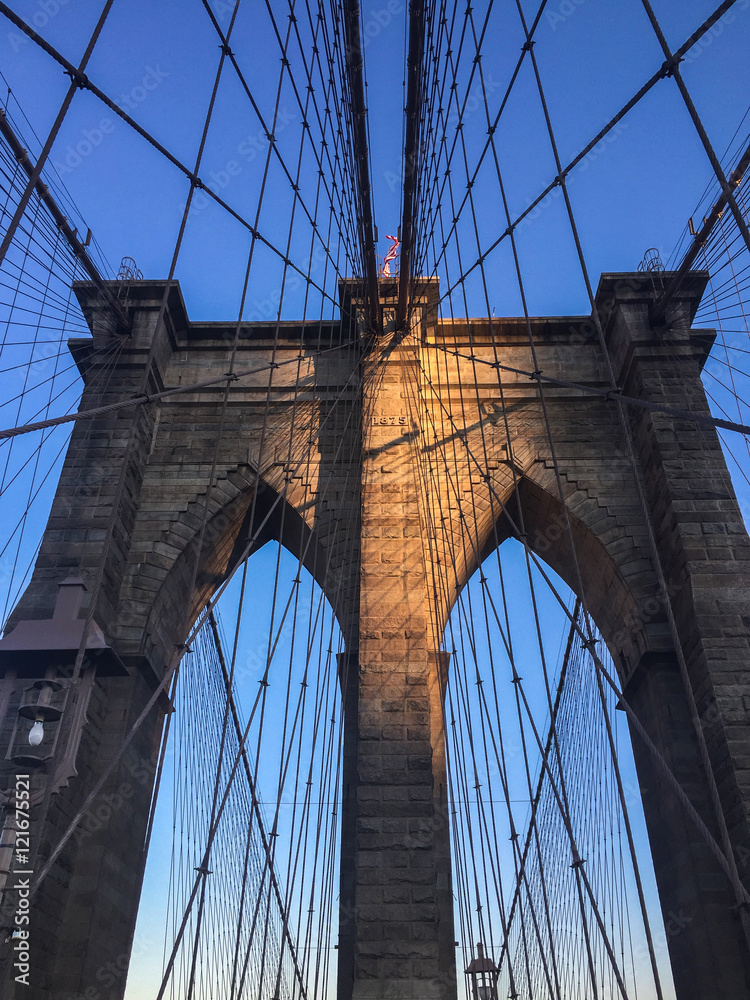 Fototapeta premium Brooklyn Bridge Sunset