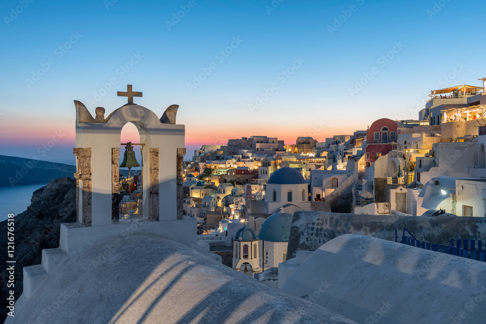 Fototapeta premium Sunset at Santorini , Oia