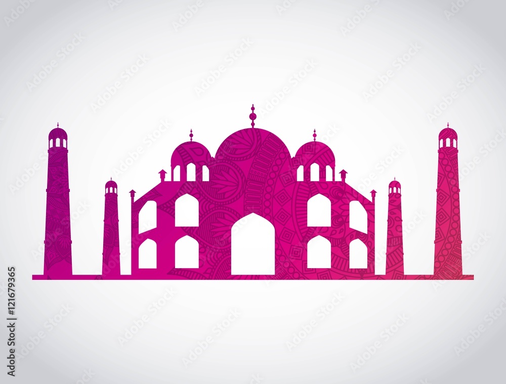 india culture travel icon vector illustration design india culture travel icon vector illustration design