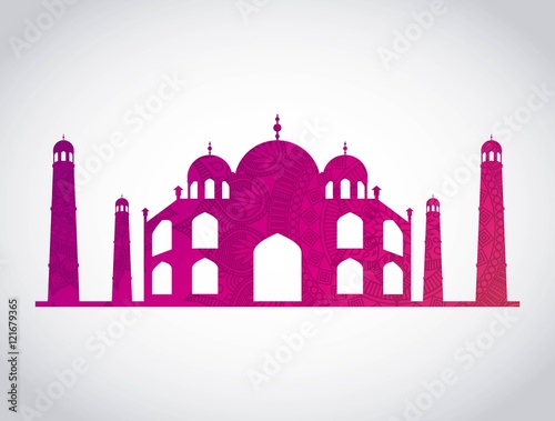 india culture travel icon vector illustration design