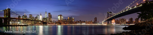 Manhattan cityscape from Brooklyn  New York City