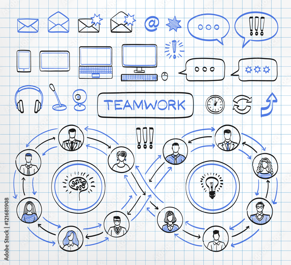 Business doodle concept. Business doodle concept.