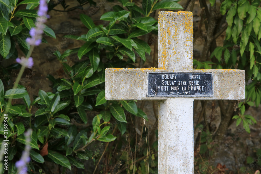 Commonweatlth war Graves. Tombes de guerre Commonwealth. Cimetire militaire Franais comprenant 328 tombes de ColumŽriens, d'Anglais, Hollandais et d'Africains morts pour la France en 1914-1918.