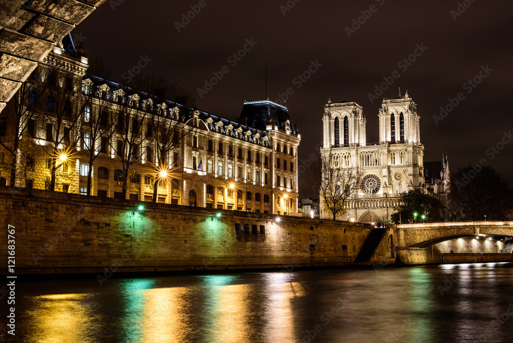 Notre Dame Paris at Night