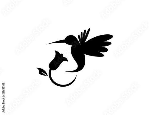 Bird flower logo