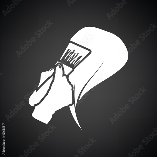 Painting hair icon