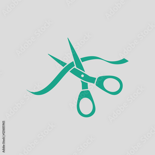 Ceremony ribbon cut icon