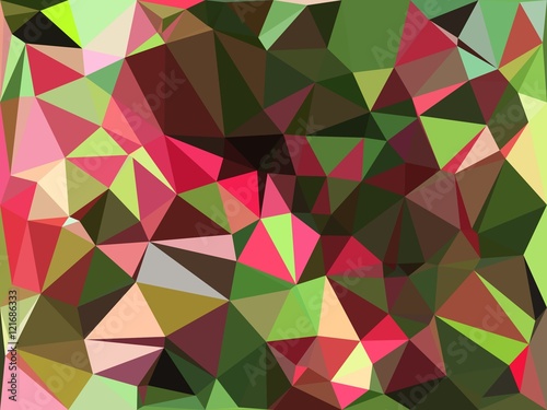 Red and green triangle abstract background