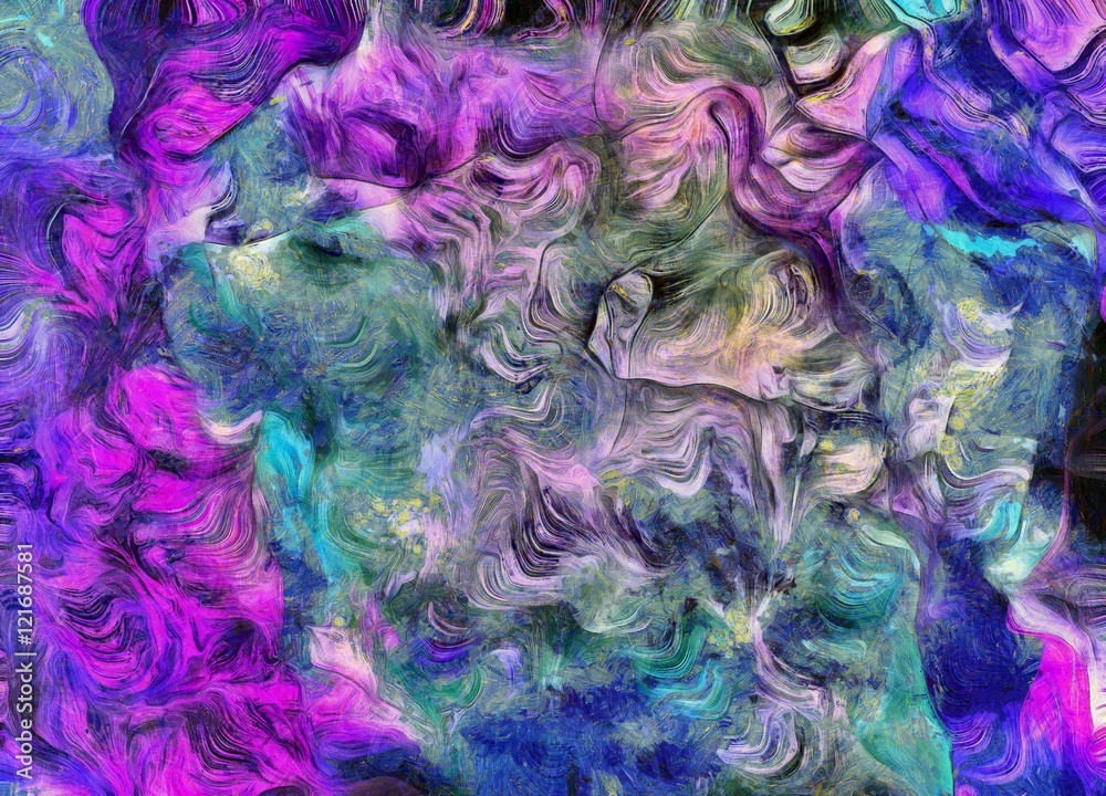 Obraz premium Swirling Color Abstract