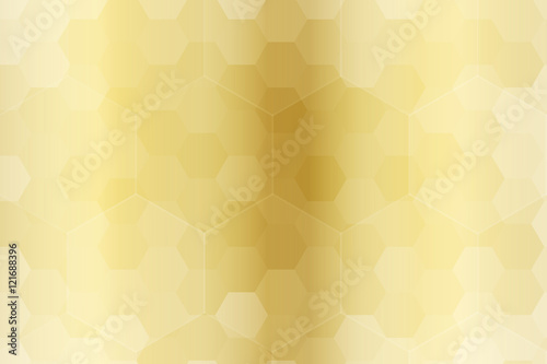 gold color hexagon background. vector. geometric pattern.