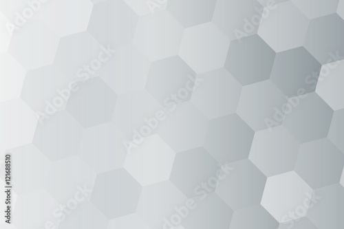 silver color hexagon wallpaper. vector illustration for design.