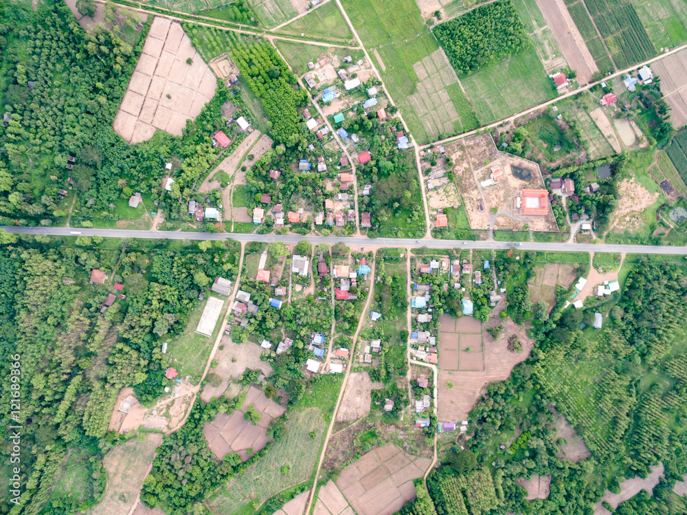Fototapeta premium Village at countryside