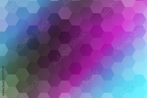purple color polygonal vector illustration, hexagon design