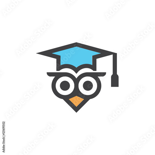 Wallpaper Mural Owl Education Campuss Graduation Hat Logo Vector Image Icon Torontodigital.ca