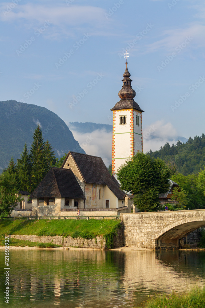 St John church the Bohinj lake, Julian Alps