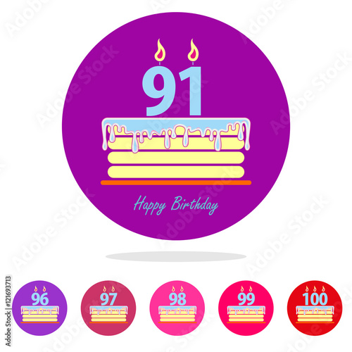 Birthday card with cake