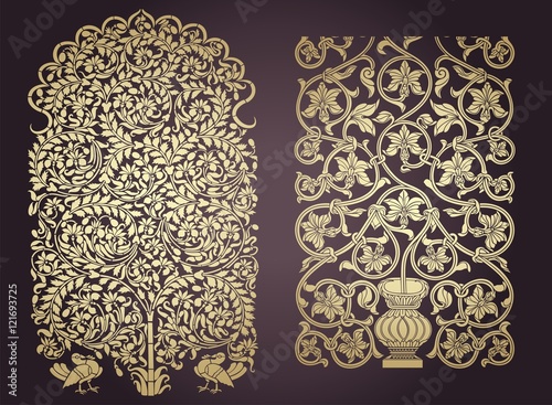 traditional paisley floral pattern, textile , Rajasthan, royal India