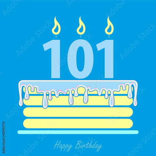 Birthday card with cake