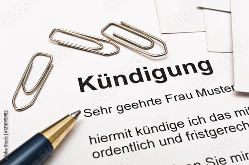 Kündigung Arbeitsvertrag