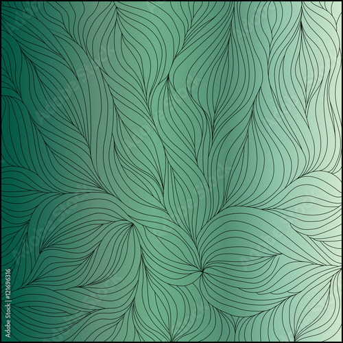 leaves in a decorative style