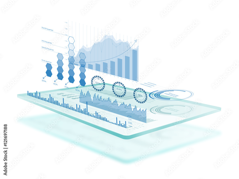 Futuristic touch screen interface