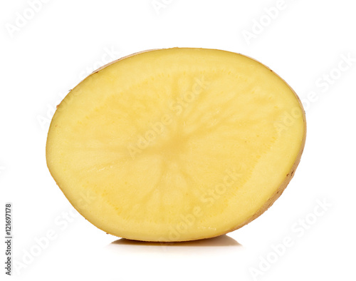 Half of Potato isolated on the white background