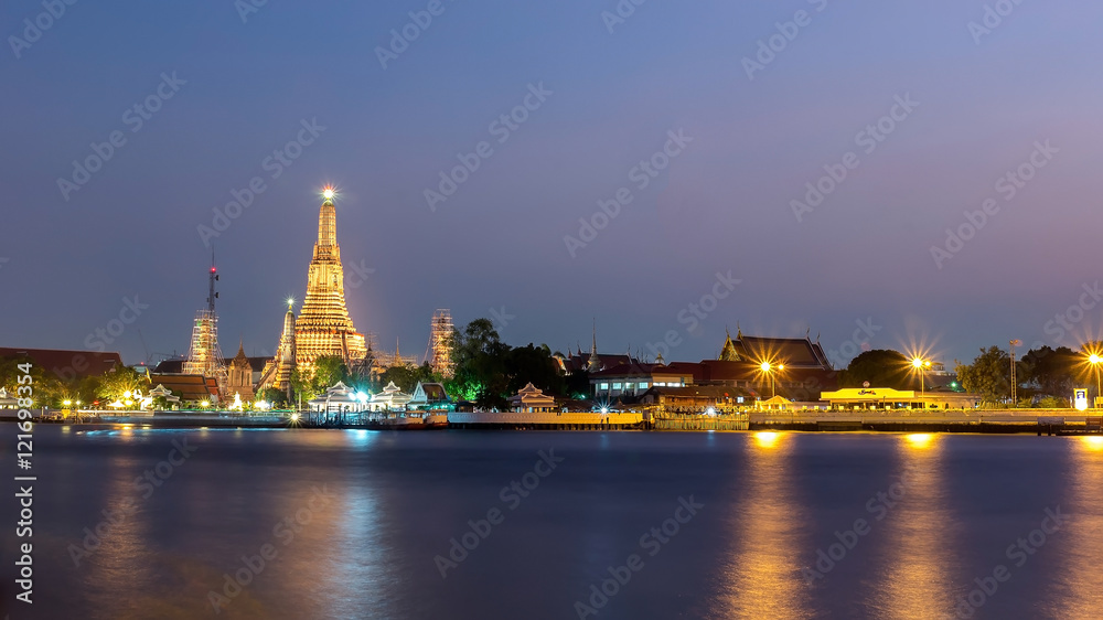 Prang of Wat Arun. Bangkok,Thailand. public Art