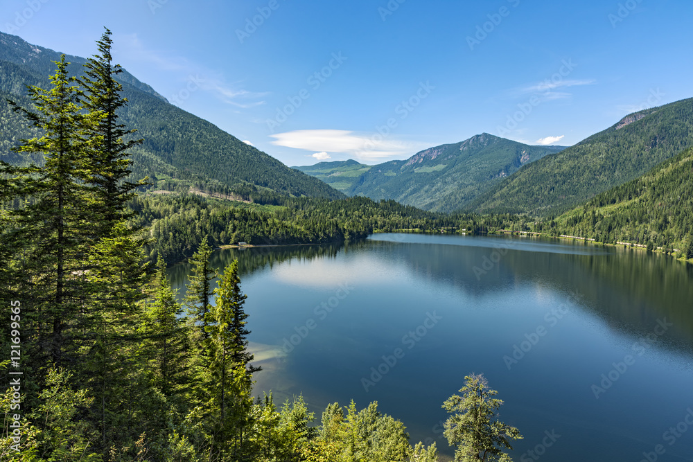 Three Valley Lake near Revelstoke British Columbia Canada
