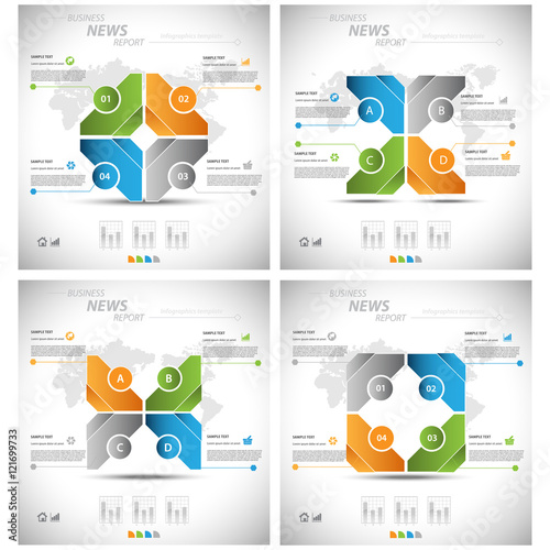 Business infographic template