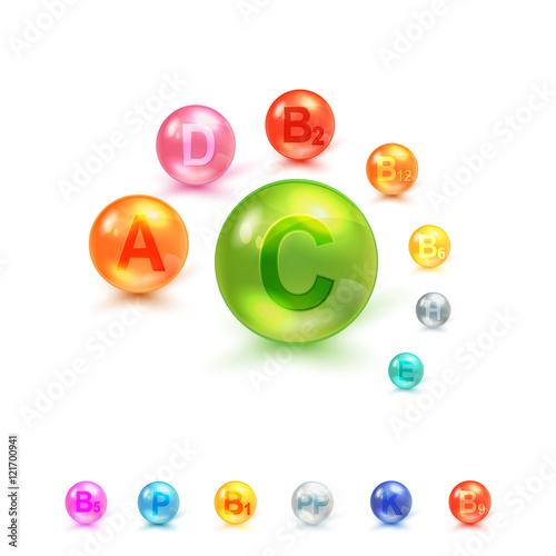 Vitamin Complex Concept