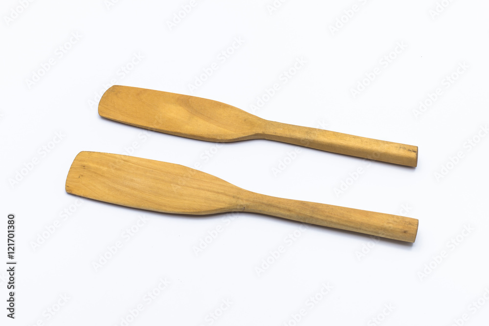 Mini spatula isolated on white background Mini spatula isolated on white background