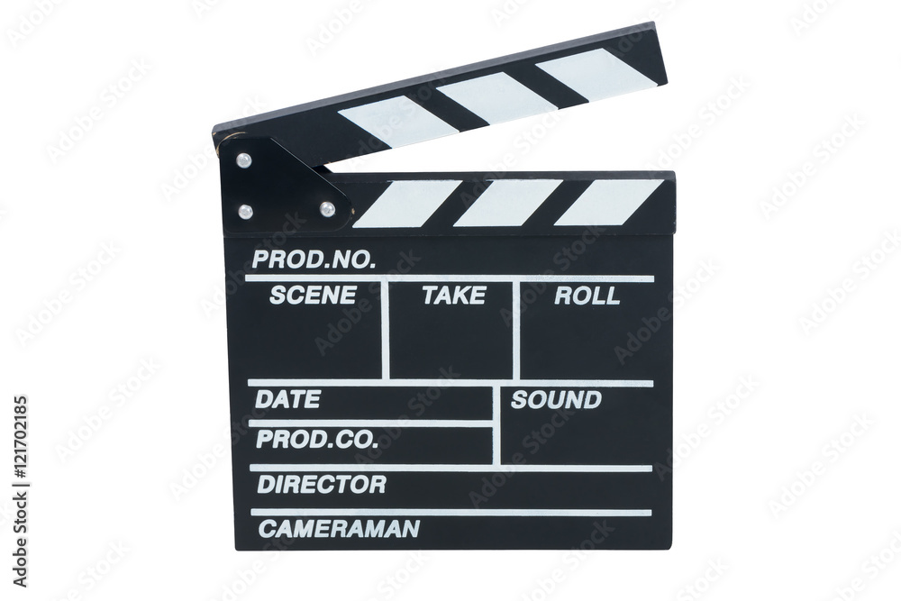 The director's clapper for movie