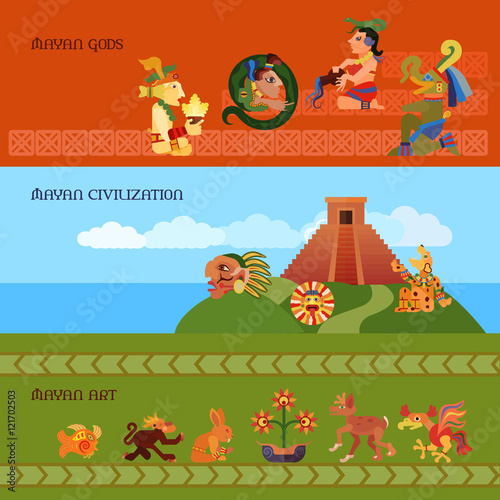 Maya Banners Set 