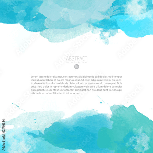 Bright colorful vector watercolor background