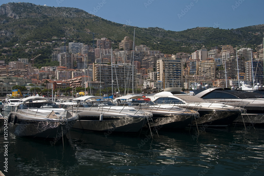Luxury boats in Monte Carlo