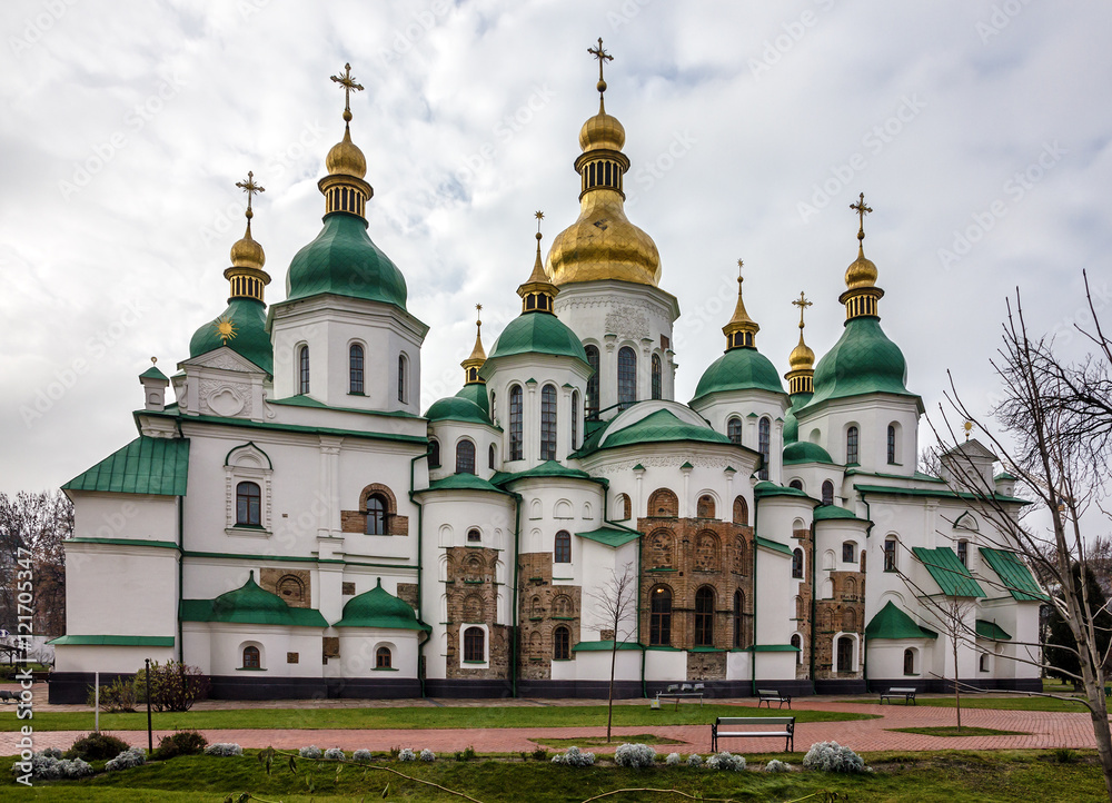 Kiev, Ukraine. Saint Sophia Monastery Cathedral, UNESCO World 