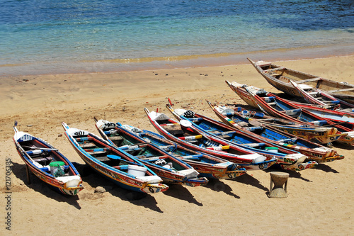 Pirogues de pêche, Sénégal.
