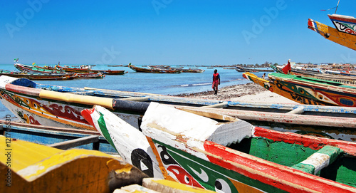 Pirogues de pêche, Sénégal.
