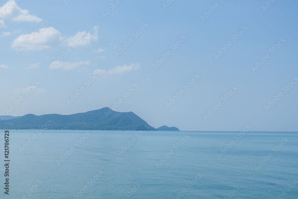 Calm Sea Ocean And Blue Sky Background Calm Sea Ocean And Blue Sky Background