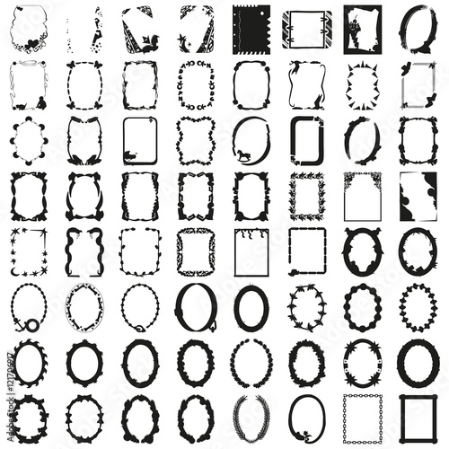 Great Set of Frames. Beautiful Vector in High Resolution.