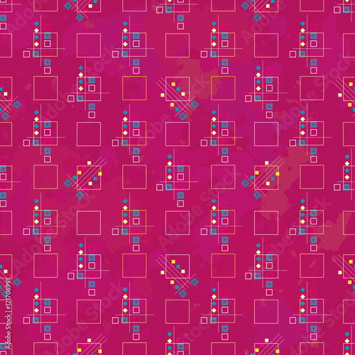small objects geometric seamless pattern