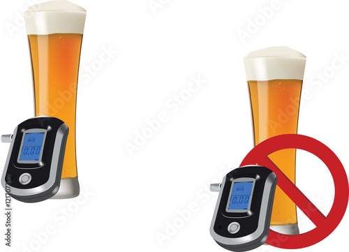 tasso di concentrazione di alcol con un bicchiere di birra