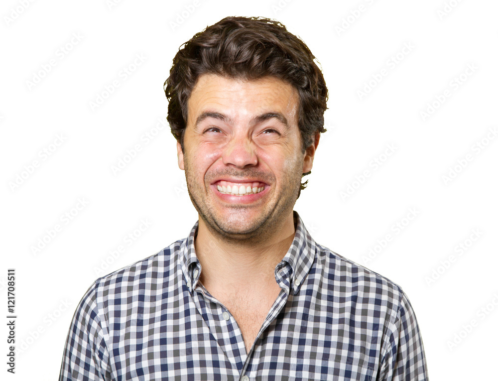 Young tired man isolated Young tired man isolated